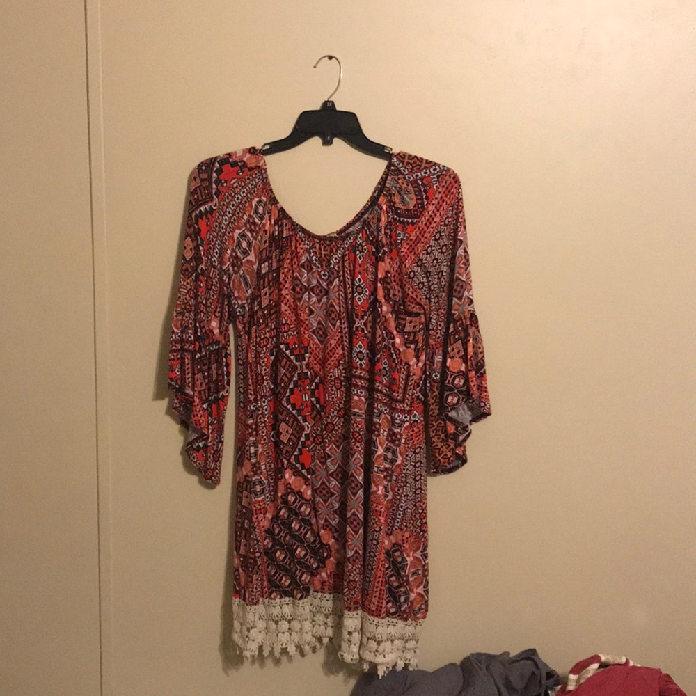 Flowy Bell-Sleeve Dress